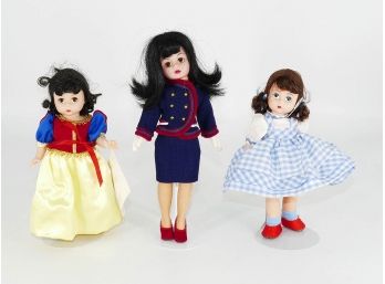 Three Different Madame Alexander Dolls - Snow White, Dorothy, And That Girl