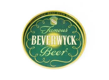 Vintage 1941 Beverwyck Breweries Beer Tin Litho Tray
