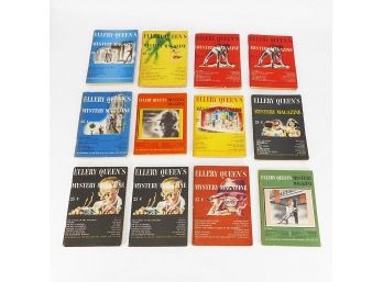 Lot Of 12 Ellery Queen's Mystery Magazines (1941-1944)