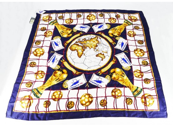 Official FIFA World Cup France 98 Silk Scarf - Unused With Tags