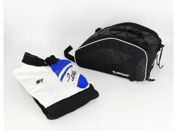 Campagnolo Polartek Dacron Shirt/Jacket (M) & Giant Bike Bag With Rain Gear