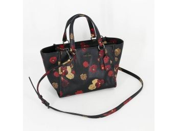 Coach Floral Print Turnlock Shoulder / Handbag