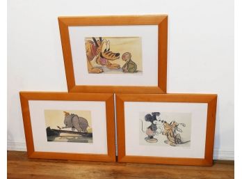 Framed Disney Prints - Dumbo, Mickey, And Pluto