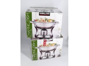 Set Of 2 - Kirkland Signature Stainless Steel 5 Qt Chafing Dish