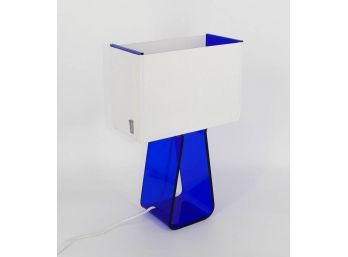 Pablo Tube Top Table Lamp - In Blue - Designed By Peter Stathis