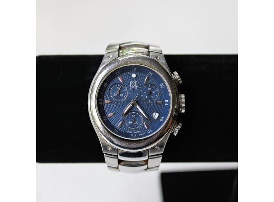 Men's ESQ Swiss Quartz Stainless Steel Chronograph Watch