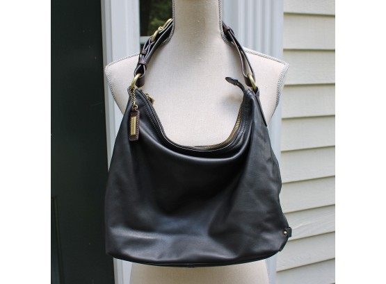 Cole Haan Black Leather Shoulder Handbag
