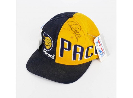 Indiana Pacers NBA Baseball Hat - Hand Signed By Chris Mullin & Mark Jackson