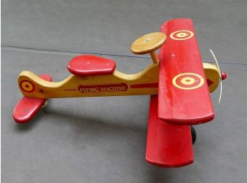 Vintage Great American Flying Machine Wooden Children's Riding Toy