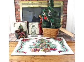 Cookie Cutter Ornament Tree, Basketville Vermont Basket, Embroidered Pillow & More