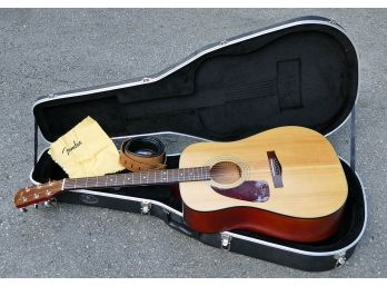 Fender DG14S Left-Handed Acoustic Guitar With Hard Case