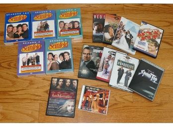 DVD Lot - 6 Seasons Box Sets Of Seinfeld (3 New) And 10 Additional Movies