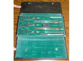 Antique Charles Bruning Company Drafting Tool Set