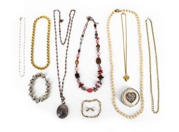 Costume Jewelry Lot - Necklaces, Bracelets & Earrings
