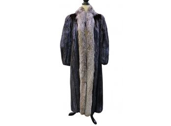 Bloomingdale's Blackgama Mink Full Length Coat (Original Cost $3783)