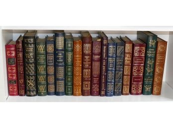17 Different Easton Press Leather Bound Collector Editions - 100 Greatest Books Ever Written
