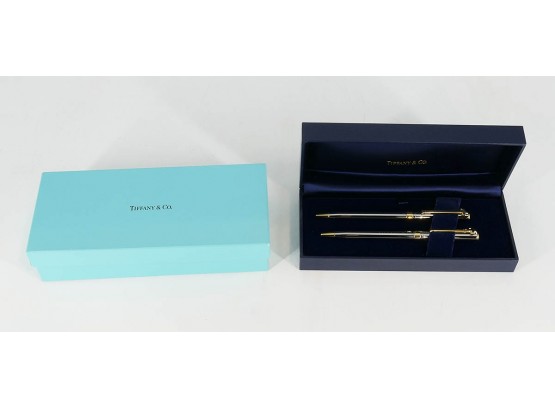 Authentic Tiffany & Co. T-Clip Pen And Pencil Set