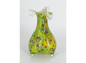 Murano Venetian Hand Blown Art Glass Vase - 9' Tall