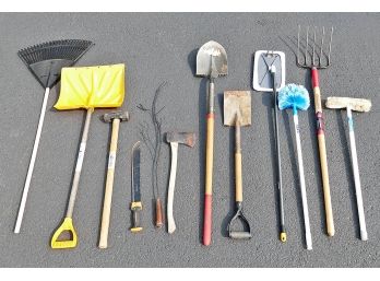12 Different Outdoor Tools - Razorback, Truper, Etc