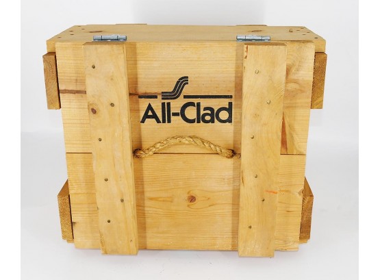 All-Clad Cookware Wooden Crate