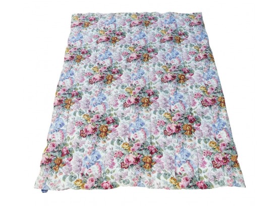 Ralph Lauren Comforter & Pillowcase - Allison Floral Pattern - Twin Size