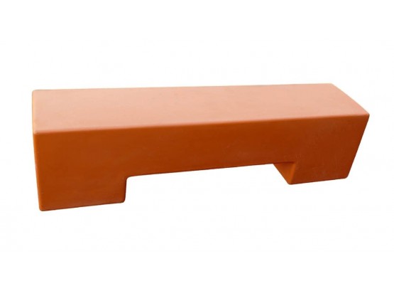 Sintesi Pankotto Modern Bench By Bruno Rainaldi - Orange Polypropylene - 67' Long
