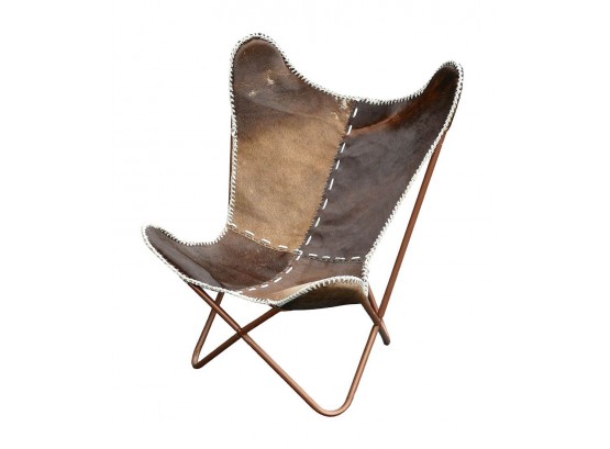 Cowhide Butterfly Chair