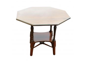 Vintage Wooden Dining/Game Octagonal Table