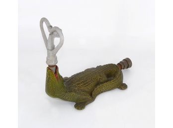 Vintage Cast Alligator Figural Garden Sprinkler