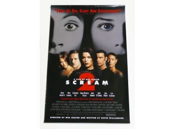 Original One-Sheet Movie Poster - Scream 2 (1997) - Courtney Cox, Sarah Michelle Gellar