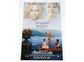 Original One-Sheet Movie Poster - A Month By The Lake (1995) - Uma Thurman, Vanessa Redgrave