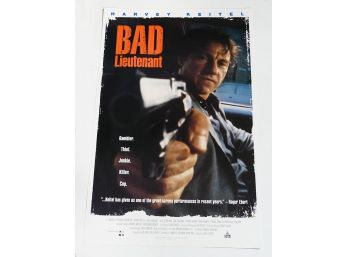 Original One-Sheet Movie Poster - Bad Lieutenant (1992) - Harvey Keitel