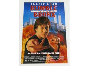 Original One-Sheet Double Sided Movie Poster - Rumble In The Bronx (1996) - Jackie Chan