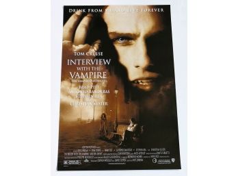 Original One-Sheet Movie Poster - Interview With A Vampire (1994) - Tom Cruise, Brad Pitt, Antonio Banderas