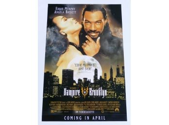 Original One-Sheet Movie Poster - Vampire In Brooklyn (1995) - Eddie Murphy, Wes Craven