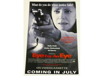 Original One-Sheet Movie Poster - Eye For An Eye (1996) - Sally Fields, Kiefer Sutherland, Ed Harris