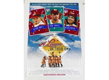 Original One-Sheet Movie Poster - A League Of Their Own (1992) - Tom Hanks, Gena Davis, Madonna