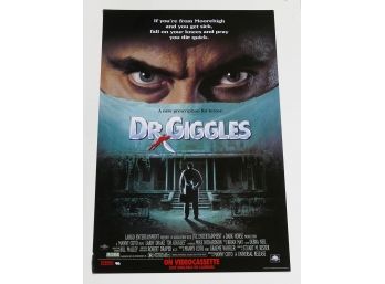 Original One-Sheet Movie Poster - Dr. Giggles (1992) - Horror