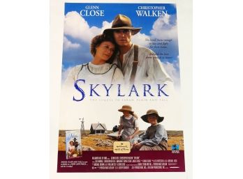 Original One-Sheet TV Movie Poster - Skylark (1993) - Glenn Close, Christopher Walken