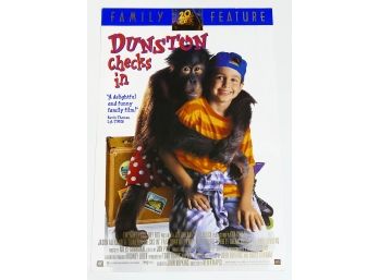 Original One-Sheet Movie Poster - Dunston Checks In (1996) - Jason Alexander, Faye Dunaway