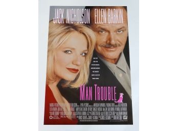 Original One-Sheet Movie Poster - Man Trouble (1992) - Jack Nicholson, Ellen Barkin