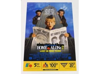 Original One-Sheet Movie Poster - Home Alone 2 (1993) - Macaulay Culkin, Joe Pesci, Daniel Stern