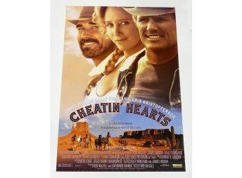 Original One-Sheet Movie Poster - Cheatin' Hearts (1993) - James Brolin, Sally Kirkland
