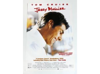 Original One-Sheet Movie Poster - Jerry McGuire (1997) - Tom Cruise, Rene Zellweger, Cuba Gooding Jr.