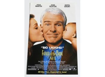 Original One-Sheet Movie Poster - Father Of The Bride Part II (1995) - Steve Martin, Diane Keaton