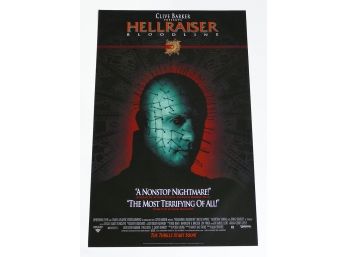Original One-Sheet Movie Poster - Hellraiser: Bloodline (1996) - Clive Barker