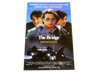 Original One-Sheet Movie Poster - Crossing The Bridge (1992) - Stephen Baldwin