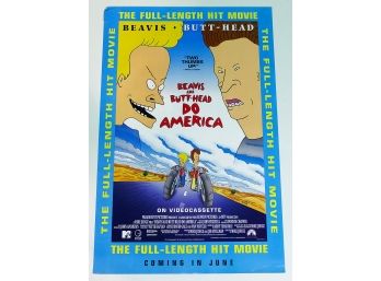 Original One-Sheet Movie Poster - Beavis And Butthead Do America (1996)