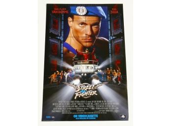 Original One-Sheet Movie Poster - Street Fighter (1994) - Jean-Claude Van Damme, Raul Julia
