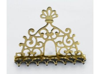 Vintage Brass Menorah From The Israel Museum